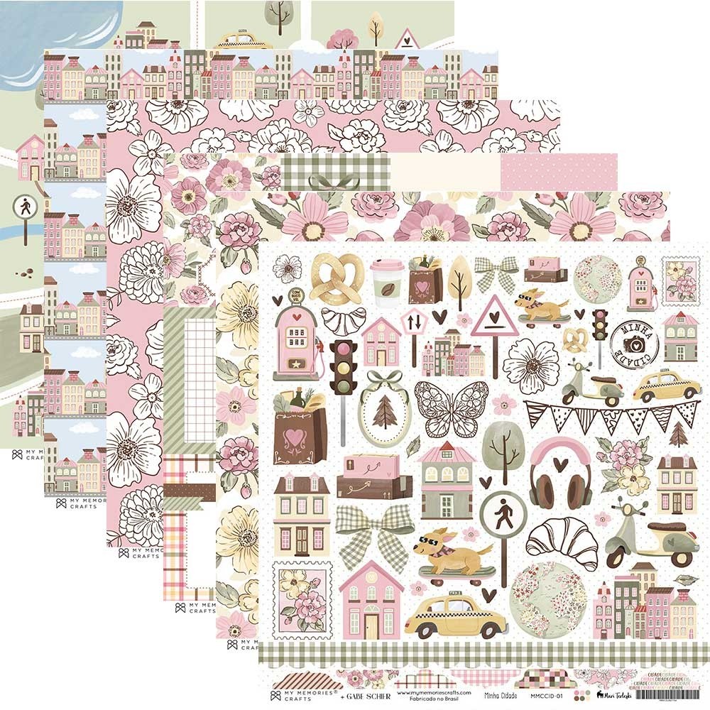 Coleção Scrapbook My Memories Crafts - Minha Cidade | Loja do