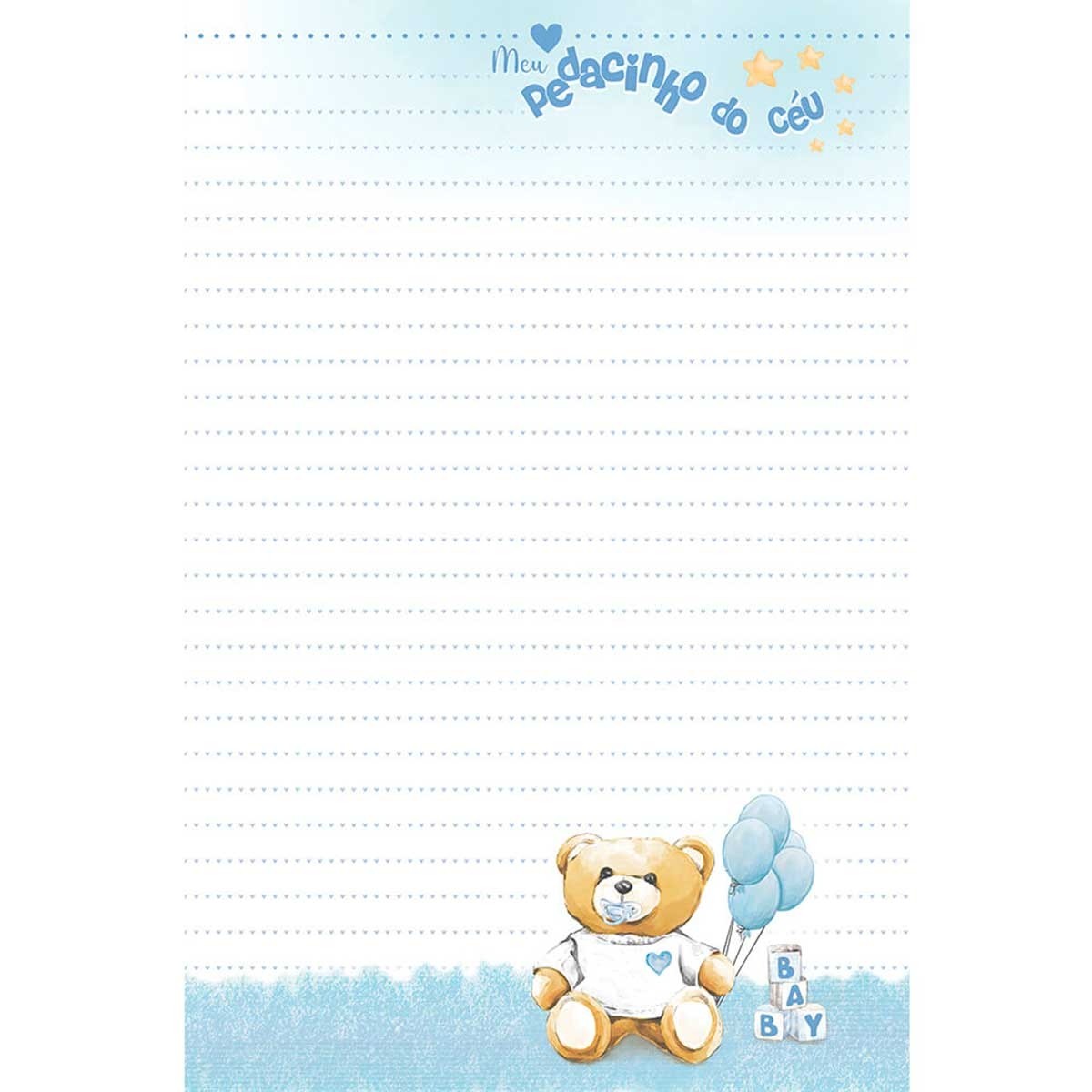Papel de Carta - Litoarte - Pacotinho de Amor Menino | Loja do Papel ...