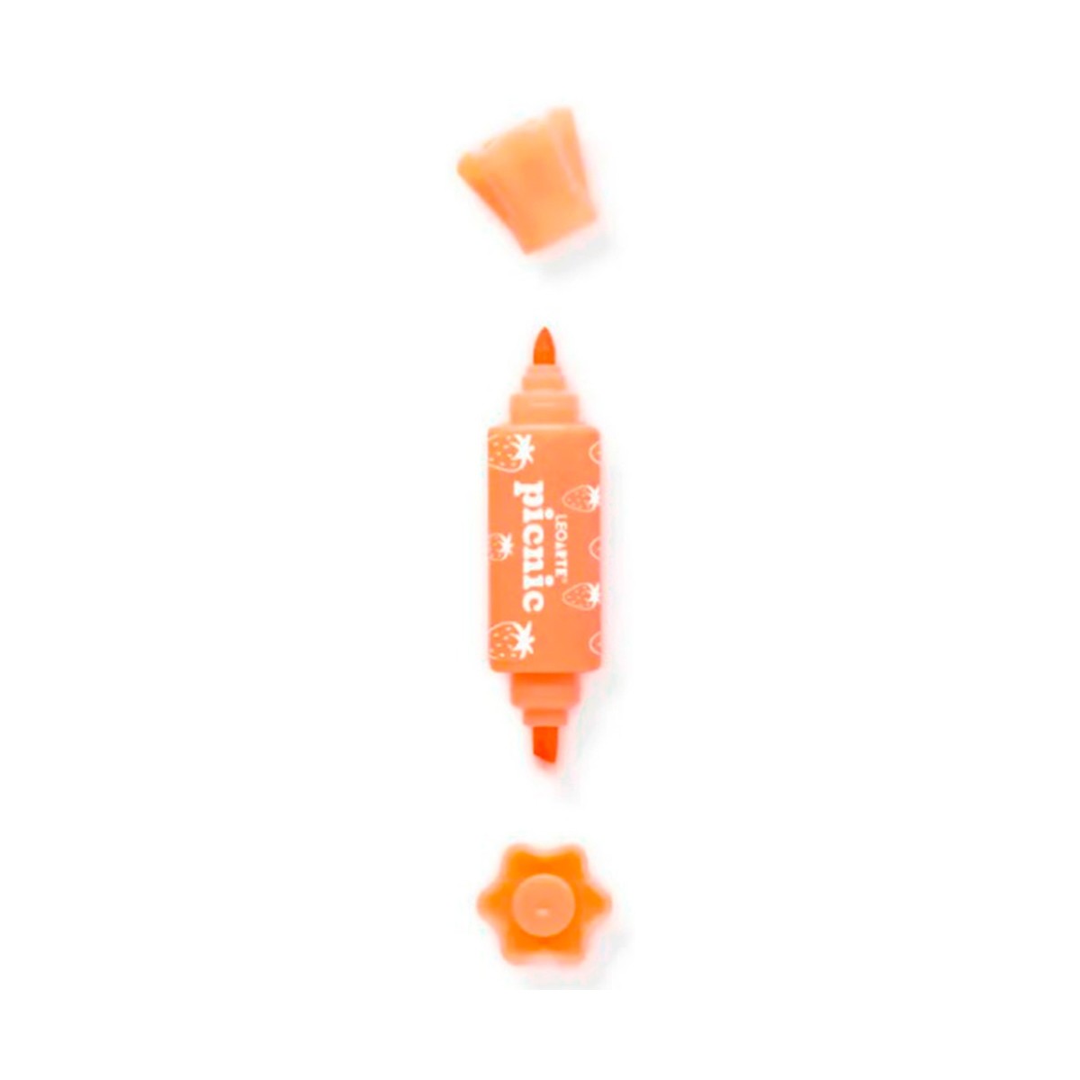 Marca-Texto Mini Bombom Jocar - Kit Com 6 Cores Pontas Duplas
