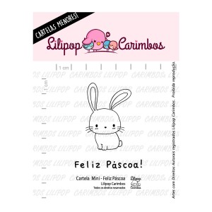 Carimbo de Silicone Mini - Lilipop - Feliz Páscoa