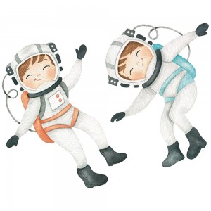Aplique MDF LT - Meu Universo - Astronautas