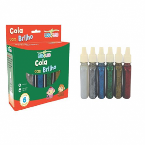 Cola com Brilho Leoarte - 6 cores