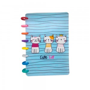 Caderno de Disco A5 - Cute Cat