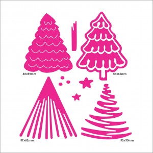 Faca de Corte - Art & Montagem - Árvores de Natal