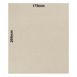 Placa de Papelão Cinza 17,5 x 20,5cm - Holler 1,5mm (02UN)