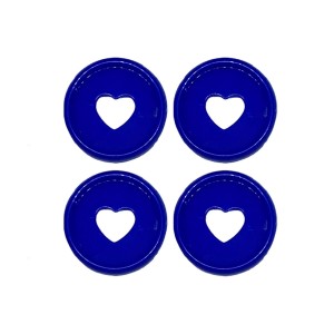 Discos para Caderno Inteligente Coração - Azul Royal 24mm (04UN)