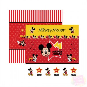 Papel TEC - Disney - Mickey Mouse I Cenário e Bandeirolas