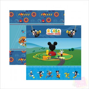 Papel TEC - Disney - A Casa do Mickey I Cenário e Bandeiras
