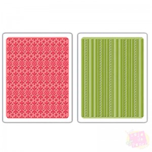 Sizzix Embossing - Peppermint Twists and Scallops Set