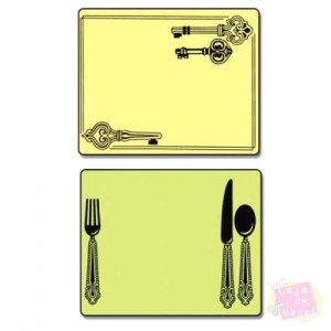 Sizzix Embossing - Place Setting and Keys Set