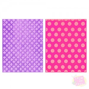 Sizzix Embossing - Polka Dots and Starflowers Set