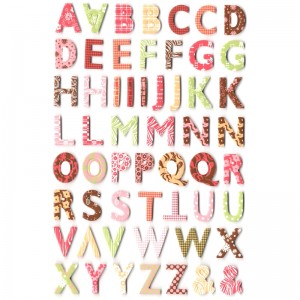 Adesivo Alfabeto - EVA - Colorido I