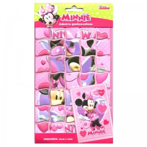 Adesivo Disney - Quebra Cabeça 3D - Minnie Mouse