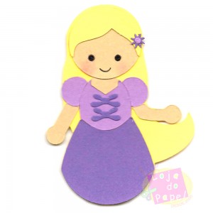Aplique Punch Art - Princesa Rapunzel