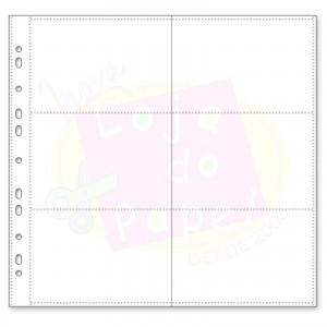 Envelope Plástico Protetor Universal 30,5x30,5cm 06 Divisórias para Fotos