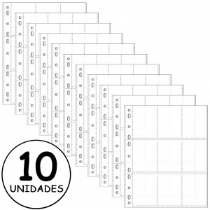 Envelope Plástico Protetor Universal 9 Divisórias (10UN)