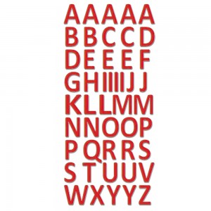 Adesivo Alfabeto AM - EVA - Vermelho