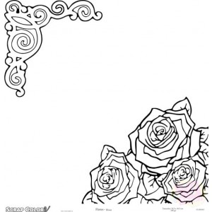 Papel Scrap Colorê - Flores - Rosa
