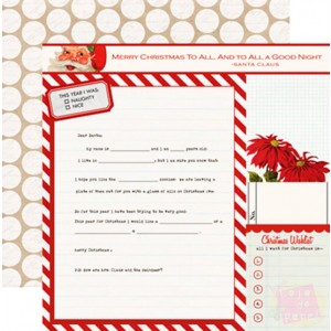 Papel TC - Santa's List - Santa's Letter