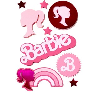 Adesivo Artesanal Loja do Papel - 3D - Barbie