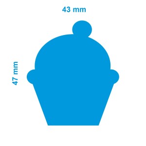 Furador Art & Montagem - Extra Gigante Cupcake (Papel e EVA)