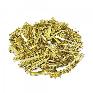 Terminal de Elástico Dourado 20mm (100UN)